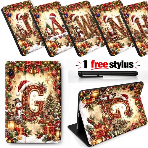 Xmas initials leather case for - initials,