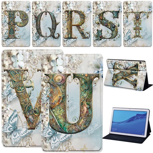 Initials leather stand cover - initials,